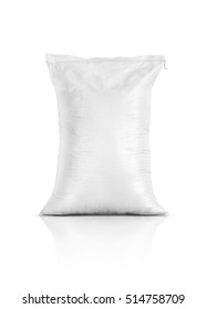 rice sack, sand bag, agriculture product isolated on white background