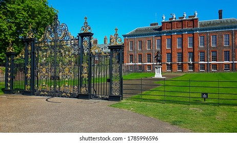 A Rich Fence And Building Belonging To The British Royal Family