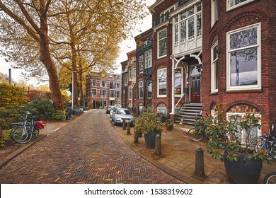 Rich residential houses in Utrecht city