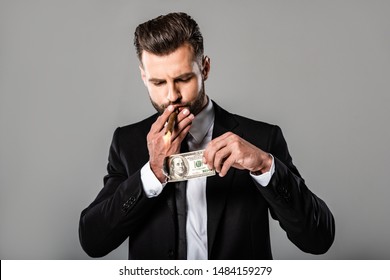 Lighting Cigar Money Images, Stock Photos & Vectors | Shutterstock