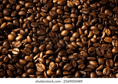 The rich texture, warm lighting, and deep brown tones evoke the aroma and comfort of freshly brewed coffee. Perfect for projects related to coffee, culinary arts, cafes, coffee culture, and gastronomy