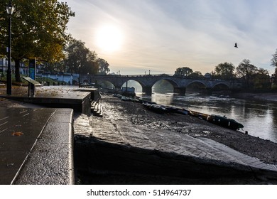 Richmond Bridge In The Autumn Morning