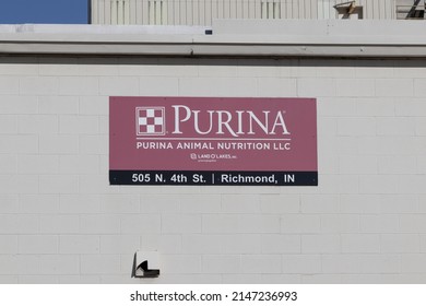 Richmond - Circa April 2022: Purina Animal Nutrition Plant. Purina Mills Is The Farm Animal Feeds Unit Of Land O' Lakes.