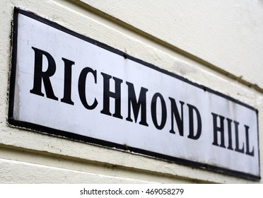 Richmond Hill Street Sign London