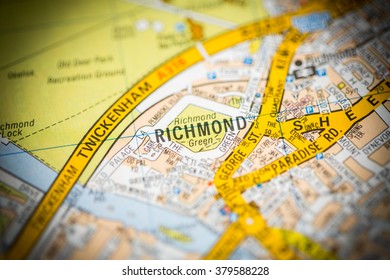 Richmond. London, UK Map.