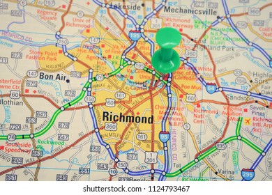 Richmond On Usa Map Stock Photo 1124793467 | Shutterstock