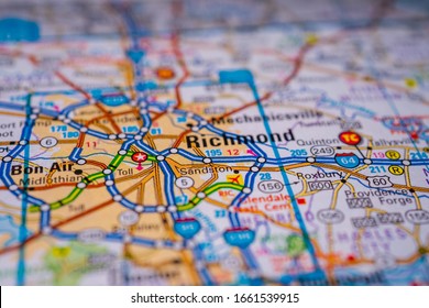 Richmond On USA Map Background