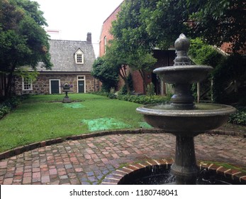 Richmond, VA, USA - July 4, 2013: Edgar Allen Poe Museum Garden