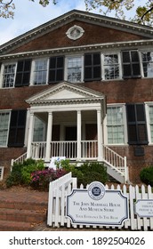 Richmond, VA, USA - October 29, 2014: The John Marshall House, A Historic House Museum Which Was The Home Of Chief Justice Of The United States John Marshall.