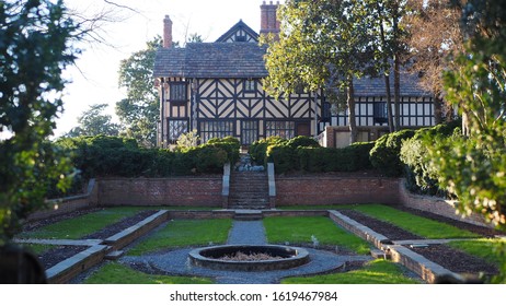 Richmond, Virginia, United States - January, 12, 2020: Agecroft Hall & Gardens