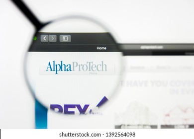 Richmond, Virginia, USA - 8 May 2019: Illustrative Editorial Of Alpha Pro Tech Ltd Website Homepage. Alpha Pro Tech Ltd Logo Visible On Display Screen.