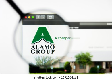 Richmond, Virginia, USA - 8 May 2019: Illustrative Editorial Of Alamo Group Inc Website Homepage. Alamo Group Inc Logo Visible On Display Screen.