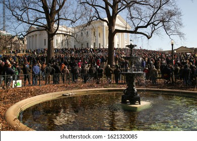 Richmond, Virginia USA / January, 20, 2020 : Pro Second Amendment Gun Rights Rally On The Grounds Of The Virginia State Capitol