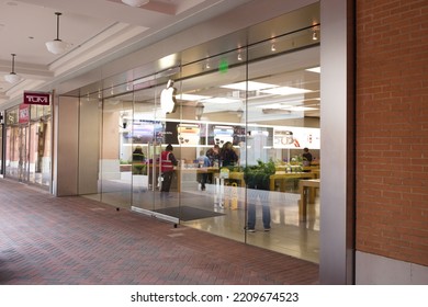 Richmond, Virginia USA  - October 3, 2022: Apple Store In Short Pump, Virginia Seen Shortly After The Launch Of The New IPhone 14 Lineup.