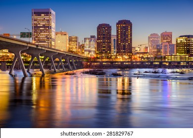 Richmond, Virginia, USA Skyline On The James River.