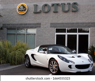 Richmond, Virginia/USA - Sep 25,2009: The Lotus Elise sports car on display at a Lotus car dealership.