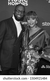 Rickey Smiley And LeToya Luckett - Attends 2019 Black Music Honors At Cobb Energy Performing Arts Centre On September 5th, 2019  In Atlanta, Georgia - USA