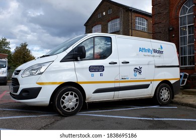 Rickmansworth, Hertfordshire, England, UK - October 22nd 2020: Affinity Water Ford Transit Vehicle. Affinity Water Is A UK Based Water Supply Company.