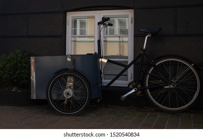 Rickshaw Bike Parked In Front Of The House, Svaneke, Bornholm