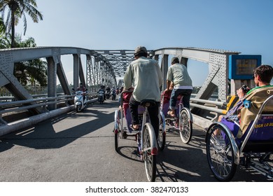 Rickshaw Ride In Hue