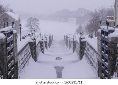 Ottawa’s Rideau Locks In The Winter