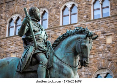 Rider Statue In Florence, Italy