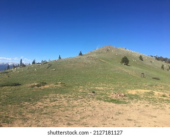 A Ridgeline Leads To A Peak