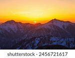 The ridgeline of the Northern Alps