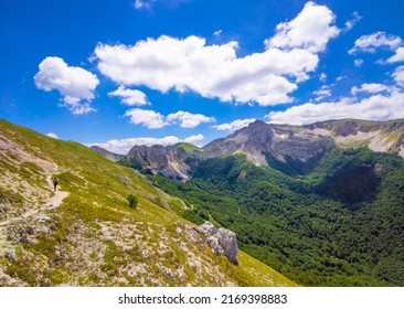 Rieti (Italy) - The summit of Monte di Cambio, beside Terminillo, during the spring. Over 2000 meters, Monte di Cambio is one of hightest peak in Monti Reatini montain range, Apennine.