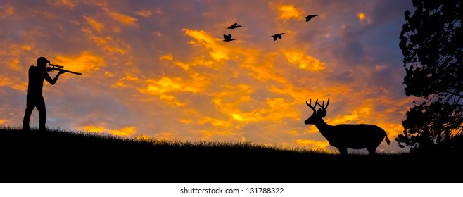 Rifle Hunting Silhouette