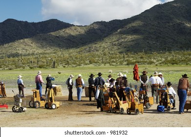 Rifle Shooting Competition At A 