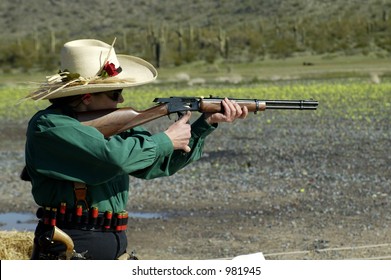 Rifle Shooting Competition At A 