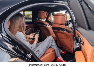 Riga, Latvia 21 July 2021 Limousine transfer chauffeur, driver in luxury car and open door for client.
Mercedes Benz S500 AMG S class w223 brand new model