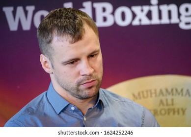 RIGA, LATVIA. 22nd January 2020. Press Conference Of  Mairis Briedis And Yuniel Dorticos, Before Their Upcoming Fight For IBF Title At World Boxing Super Series.