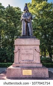 Riga, Latvia - June 25, 2016: Statue Of Russian Field Marshal Michael Andreas Barclay De Tolly In Riga City