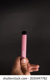 Riga, Latvia - September 2, 2021: Salt Switch Disposable Vape Stick Pen 