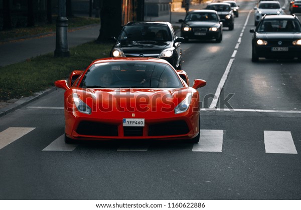 Riga Lv Jul 28 2018 Ferrari Stock Photo Edit Now 1160622886