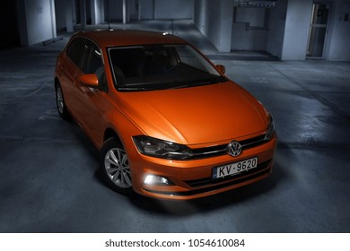 Riga, LV - MART 24, 2018: Volkswagen Polo on underground parking