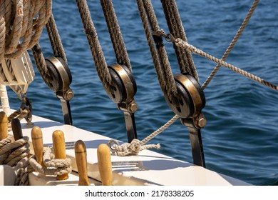 Rigging Aboard An Old Schooner