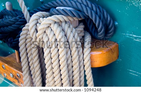 Rigging Ropes on USS Constitution