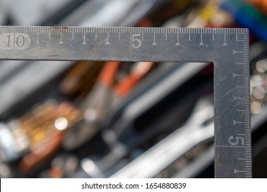 A Right Angle Ruler Background Many Tools