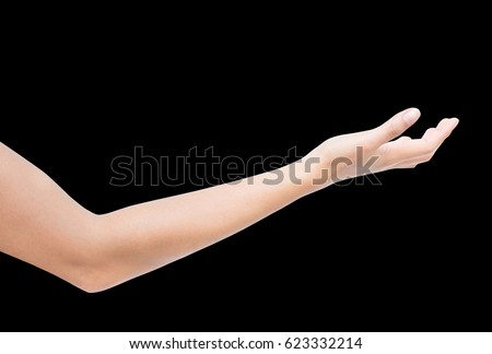 right hand woman show extended borrow の写真素材 今すぐ編集
