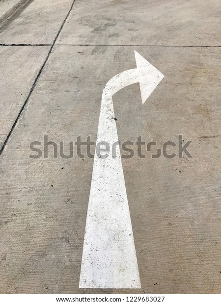 Right turn sign on the\
street.