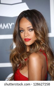 Rihanna At The 55th Annual GRAMMY Awards, Staples Center, Los Angeles, CA 02-10-13