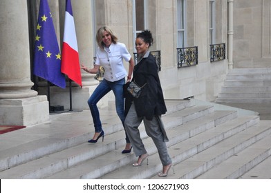 Rihanna Visits Brigitte Macron In Paris
Palais De L' Elysee, Paris, France (July 26, 2017)