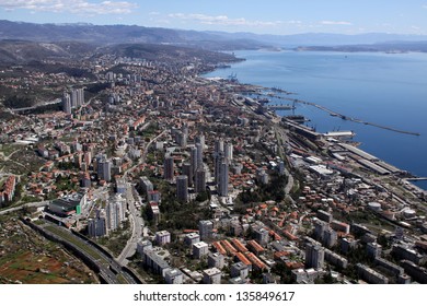 Rijeka City, Croatia - Aerial View