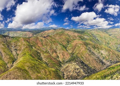 Rim Of The World Vista Oversees Tuolumne Wild And Scenic River From Highway 120. Stanislaus National Forest, California, USA. 