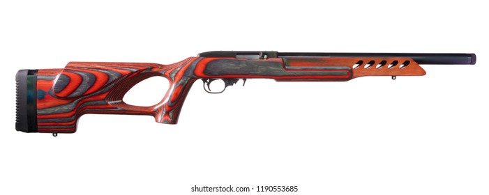 Rimfire Rifle Red Thumbhole Stock On Stock Photo 1190553685 | Shutterstock