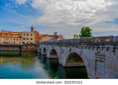 Rimini, Tiberius Bridge Over The Marecchia River