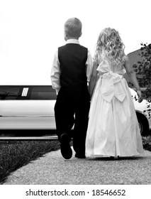 Ring Bearer And Flower Girl On Wedding